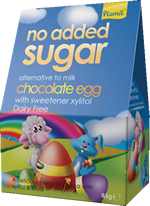 Ovos de chocolate sem açúcar