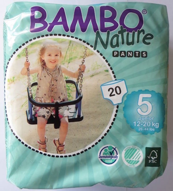 Cuecas de treino Bambo Eco-descartveis