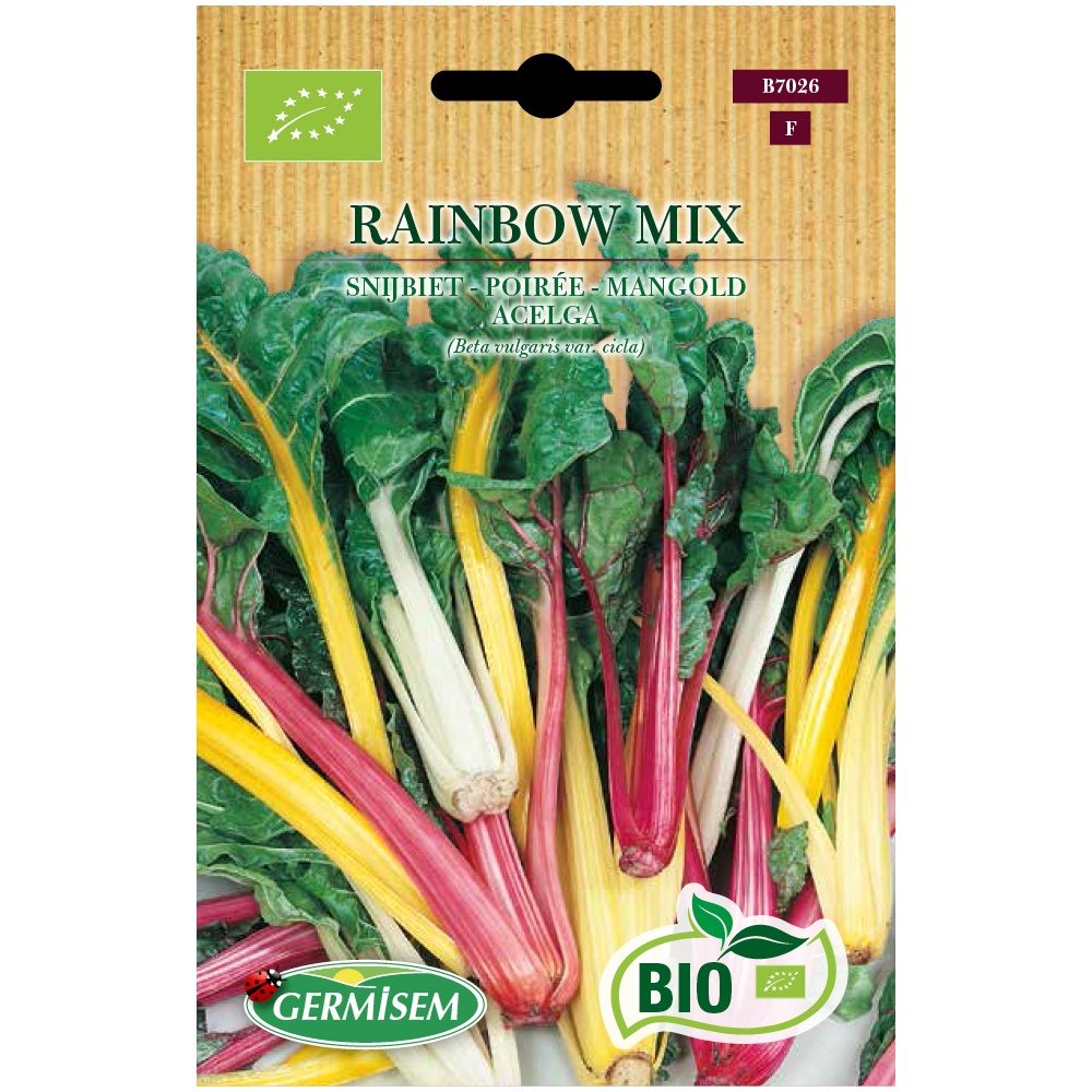 Sementes de Acelga Rainbow mix BIO