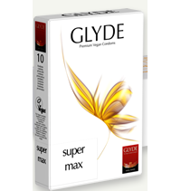 Preservativos transparentes Super-max Glyde (10 unid.)