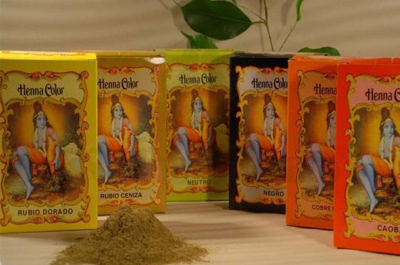 Colorao em p Henna Color Louro dourado 100 g - Radhe Shyam